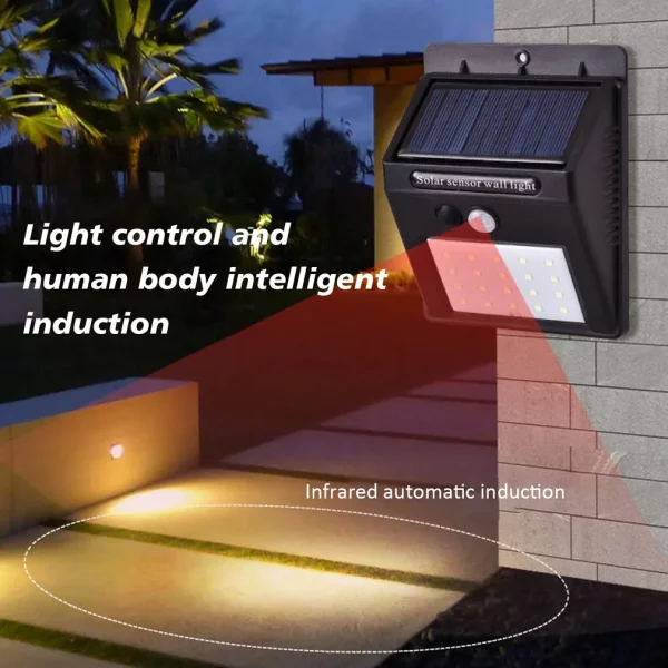 Backyard Garden Solar-Powered Motion Sensor Spotlight