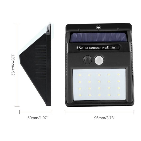 Backyard Garden Solar-Powered Motion Sensor Spotlight